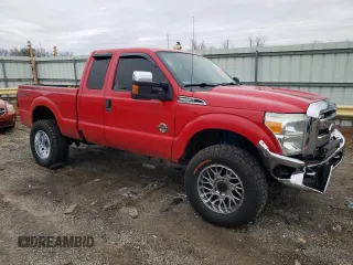 2011 Ford F-250 XL with VIN 1FT7X2BTXBEC45147, listed as a Copart auction lot 44490795 with 242,070 mi miles and Salvage Title. Bid and sale history available at DreamBid. Image 4.