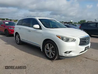 2014 Infiniti QX60 z VIN 5N1AL0MN4EC523203, wystawiony jako IAAI lot #42476057 z przebiegiem 148 676 mil mil oraz . Historia ofert i sprzedaży dostępna na DreamBid. Obrazek 1.