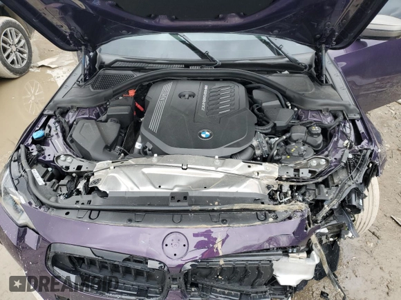 2024 BMW 2 Series M240i xDrive with VIN 3MW53CM02R8E08590, listed as a Copart auction lot 46720445 with 11,801 mi miles and Salvage Title. Bid and sale history available at carsss.com. Image 11.