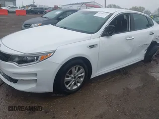 2018 Kia Optima LX with VIN 5XXGT4L38JG236267, listed as a IAAI auction lot 42097216 with 99,308 mi miles and . Bid and sale history available at DreamBid. Image 2.