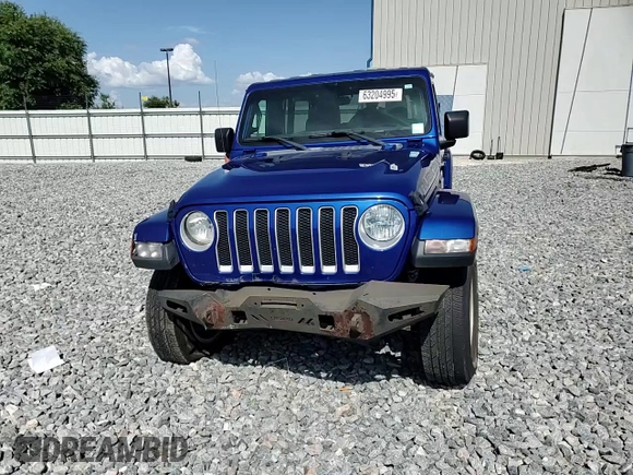 2019 Jeep Wrangler Unlimited Sahara with VIN 1C4HJXEN9KW592821, listed as a Copart auction lot 63204995 with 134,170 mi miles and Non repairable. Bid and sale history available at DreamBid. Image 14.