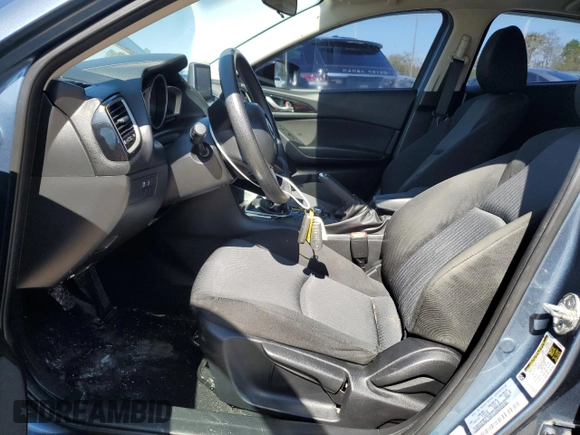 2016 Mazda 3 i Sport with VIN JM1BM1J76G1341342, listed as a Copart auction lot 49791045 with 104,072 mi miles and Salvage Title. Bid and sale history available at DreamBid. Image 7.