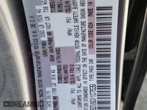 2016 Scion iA with VIN 3MYDLBZV8GY107639, listed as a Copart auction lot 51018575 with 0 mi miles and Salvage Title. Bid and sale history available at carsss.com. Image 14.
