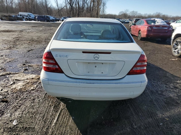 2007 Mercedes-Benz C-Class 2.5L Sport with VIN WDBRF52HX7F924795, listed as a Copart auction lot 42174425 with 102,793 mi miles and Salvage Title. Bid and sale history available at carsss.com. Image 6.