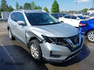 2019 Nissan Rogue SV with VIN KNMAT2MT2KP530752, listed as a IAAI auction lot 41989426 with 126,439 mi miles and . Bid and sale history available at DreamBid. Image 1.