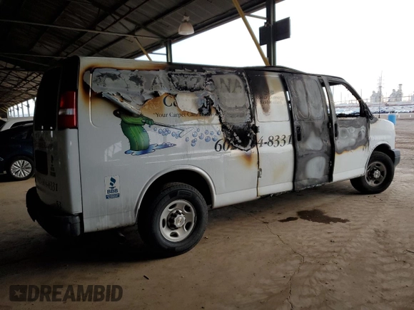 2021 Chevrolet Express Cargo with VIN 1GCWGBFP3M1187840, listed as a Copart auction lot 42579665 with Not provided miles and Non repairable. Bid and sale history available at DreamBid. Image 3.