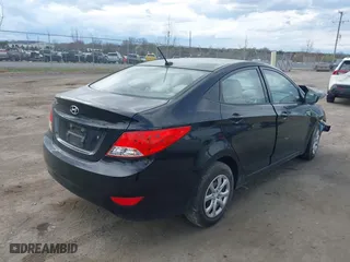 2013 Hyundai Accent GLS with VIN KMHCT4AE9DU584060, listed as a IAAI auction lot 41776202 with 287,477 mi miles. Bid and sale history available at carsss.com. Image 4.