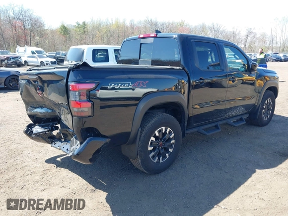 2024 Nissan Frontier SV with VIN 1N6ED1EK8RN656812, listed as a IAAI auction lot 42071048 with 18,276 mi miles and . Bid and sale history available at DreamBid. Image 4.