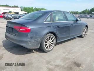 2015 Audi A4 Premium Plus with VIN WAUFFAFL4FN005467, listed as a IAAI auction lot 42079696 with 134,227 mi miles. Bid and sale history available at carsss.com. Image 4.