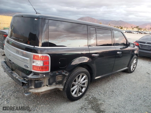 2017 Ford Flex Limited with VIN 2FMGK5D82HBA07186, listed as a Copart auction lot 80658544 with 127,127 mi miles and Salvage Title. Bid and sale history available at carsss.com. Image 3.