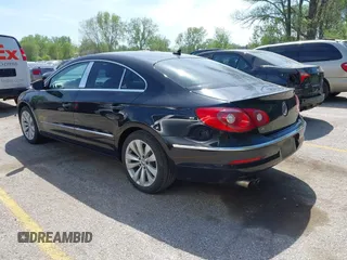 2012 Volkswagen CC Sport PZEV with VIN WVWMP7ANXCE507124, listed as a IAAI auction lot 42105616 with 128,873 mi miles. Bid and sale history available at carsss.com. Image 3.