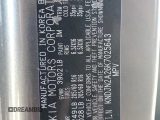 2019 Kia Soul z VIN KNDJN2A26K7025643, wystawiony jako Copart lot #68259123 z przebiegiem Nie podano mil oraz Szkoda całkowita • Salvage title. Historia ofert i sprzedaży dostępna na DreamBid. Obrazek 14.