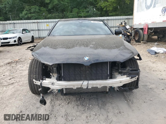 2021 BMW 5 Series 530i xDrive with VIN WBA13BJ02MCF32215, listed as a Copart auction lot 55779575 with 67,983 mi miles and Salvage title. Bid and sale history available at DreamBid. Image 5.