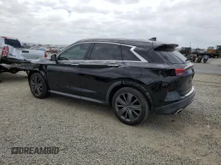 2020 Infiniti QX50 Luxe with VIN 3PCAJ5M38LF120752, listed as a Copart auction lot 52937595 with 40,001 mi miles and Salvage title. Bid and sale history available at DreamBid. Image 2.