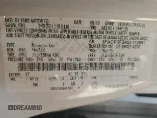 2013 Ford Focus SE with VIN 1FADP3F24DL112561, listed as a Copart auction lot 63509945 with 153,305 mi miles and Clean title. Bid and sale history available at DreamBid. Image 12.