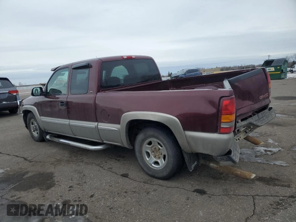 2000 GMC New Sierra 1500 SL with VIN 2GTEC19V1Y1185757, listed as a Copart auction lot 42606995 with 113,635 mi miles and Salvage Title. Bid and sale history available at carsss.com. Image 2.