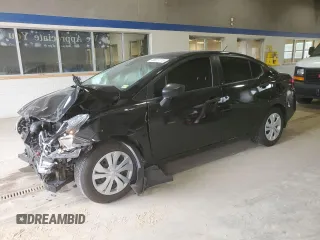 2021 Nissan Versa S with VIN 3N1CN8DV3ML897281, listed as a Copart auction lot 49673715 with 58,383 mi miles and Salvage Title. Bid and sale history available at carsss.com. Image 1.