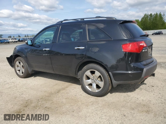 2007 Acura MDX Sport with VIN 2HNYD28867H503559, listed as a Copart auction lot 55153715 with 182,947 mi miles and Salvage Title. Bid and sale history available at DreamBid. Image 2.