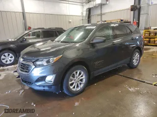 2019 Chevrolet Equinox LS with VIN 3GNAXSEV9KS681259, listed as a Copart auction lot 82147324 with 52,237 mi miles and Salvage Title. Bid and sale history available at carsss.com. Image 1.