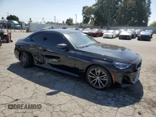 2023 BMW 2 Series 230i with VIN 3MW23CM02P8D61240, listed as a Copart auction lot 72055294 with 11,755 mi miles and Salvage Title. Bid and sale history available at carsss.com. Image 4.