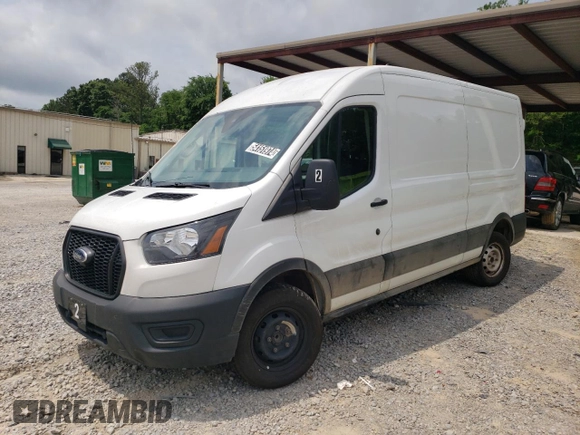 2023 Ford Transit Cargo with VIN 1FTBR1C88PKA82709, listed as a Copart auction lot 54151974 with 43,953 mi miles and . Bid and sale history available at DreamBid. Image 1.