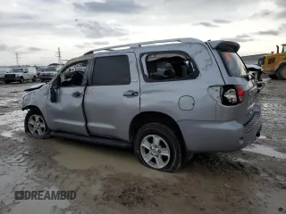 2018 Toyota Sequoia SR5 with VIN 5TDBY5G13JS159526, listed as a Copart auction lot 42438175 with 134,718 mi miles and Salvage Title. Bid and sale history available at carsss.com. Image 2.