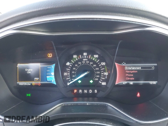 2016 Ford Fusion SE with VIN 3FA6P0H72GR177902, listed as a IAAI auction lot 41747454 with 169,729 mi miles. Bid and sale history available at carsss.com. Image 7.