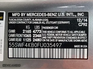 2015 Mercedes-Benz C-Class C 300 Luxury with VIN 55SWF4KB0FU035497, listed as a Copart auction lot 44947535 with 96,881 mi miles and Salvage Title. Bid and sale history available at carsss.com. Image 13.