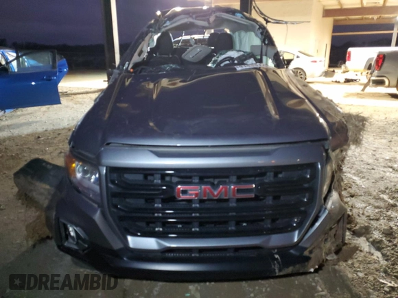 2021 GMC Canyon 2WD Elevation with VIN 1GTG5CEN0M1213178, listed as a Copart auction lot 41433195 with 0 mi miles and Salvage Title. Bid and sale history available at carsss.com. Image 5.