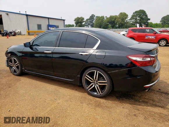 2016 Honda Accord Sport z VIN 1HGCR2F51GA186865, wystawiony jako Copart lot #57423315 z przebiegiem 98 103 mil mil oraz Szkoda całkowita • Salvage title. Historia ofert i sprzedaży dostępna na DreamBid. Obrazek 2.
