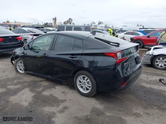 2019 Toyota Prius L Eco with VIN JTDKARFU6K3074058, listed as a IAAI auction lot 41741499 with 70,834 mi miles. Bid and sale history available at carsss.com. Image 3.