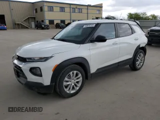 2021 Chevrolet TrailBlazer LS with VIN KL79MMS20MB087570, listed as a Copart auction lot 50818125 with 57,387 mi miles and Salvage Title. Bid and sale history available at carsss.com. Image 1.