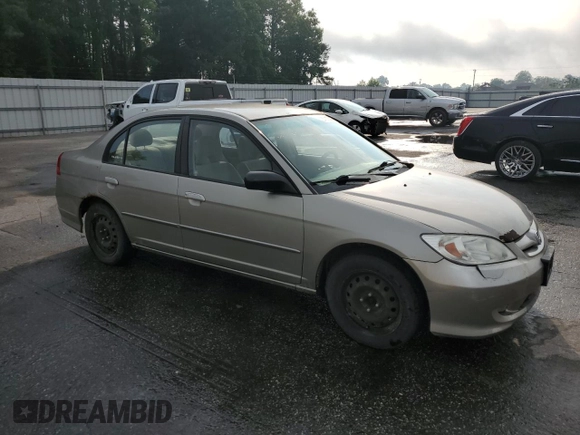 2004 Honda Civic LX z VIN 2HGES16594H587746, wystawiony jako Copart lot #57072535 z przebiegiem 374 664 mil mil oraz Szkoda całkowita • Salvage title. Historia ofert i sprzedaży dostępna na DreamBid. Obrazek 4.