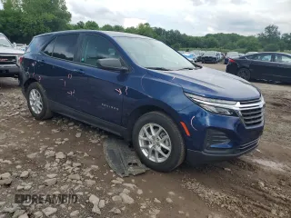 2022 Chevrolet Equinox LS with VIN 3GNAXHEV7NS160533, listed as a Copart auction lot 60914345 with 31,803 mi miles and Salvage title. Bid and sale history available at DreamBid. Image 4.