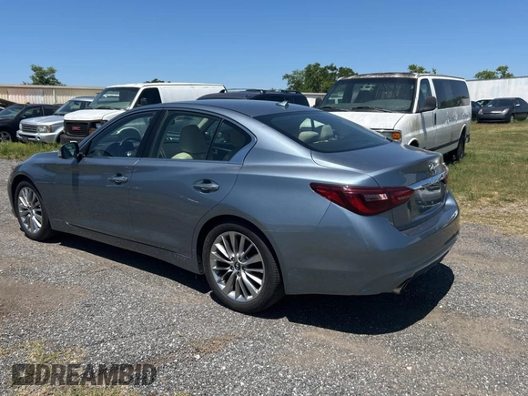 2019 Infiniti Q50 3.0t LUXE with VIN JN1EV7AP5KM512847, listed as a Copart auction lot 53725145 with 88,787 mi miles and Clean Title. Bid and sale history available at carsss.com. Image 3.