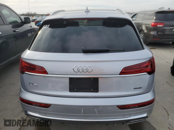 2023 Audi Q5 S line Premium z VIN WA1GAAFY3P2155990, wystawiony jako Copart lot #42785974 z przebiegiem Nie podano mil oraz Szkoda całkowita • Salvage title. Historia ofert i sprzedaży dostępna na DreamBid. Obrazek 6.