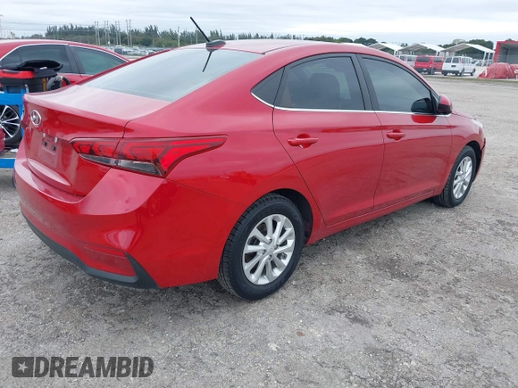 2019 Hyundai Accent SE with VIN 3KPC24A35KE065900, listed as a IAAI auction lot 41409803 with 33,917 mi miles. Bid and sale history available at carsss.com. Image 4.