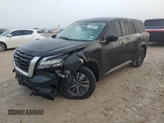 2024 Nissan Pathfinder S with VIN 5N1DR3AA6RC209816, listed as a Copart auction lot 85608654 with 37,553 mi miles and Salvage title. Bid and sale history available at DreamBid. Image 1.