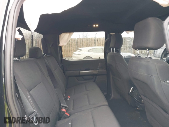 2023 Ford F-150 XL with VIN 1FTEW1EP0PFA07487, listed as a IAAI auction lot 41524699 with 22,730 mi miles. Bid and sale history available at carsss.com. Image 8.
