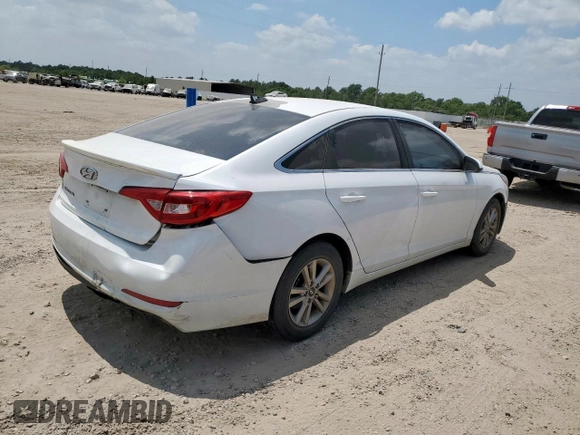 2015 Hyundai Sonata SE z VIN 5NPE24AF0FH004426, wystawiony jako Copart lot #57031915 z przebiegiem 73 493 mil mil oraz Szkoda całkowita • Salvage title. Historia ofert i sprzedaży dostępna na DreamBid. Obrazek 3.