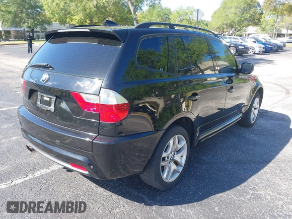 2010 BMW X3 xDrive30i with VIN WBXPC9C46AWJ37969, listed as a IAAI auction lot 41842715 with 128,729 mi miles. Bid and sale history available at carsss.com. Image 4.