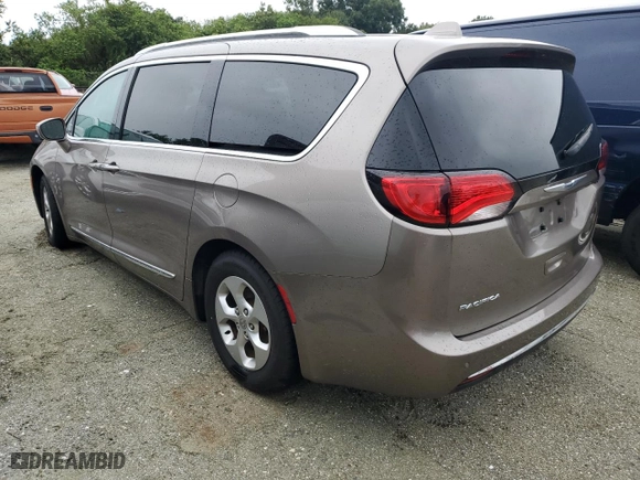 2017 Chrysler Pacifica Touring-L Plus with VIN 2C4RC1EG7HR650598, listed as a Copart auction lot 74297884 with 0 miles and Salvage Title. Bid and sale history available at carsss.com. Image 2.