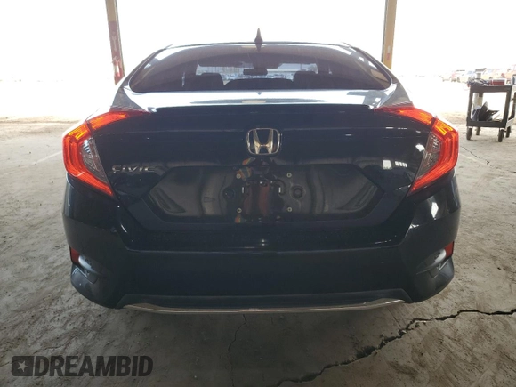 2019 Honda Civic Sedan EX with VIN 19XFC1F31KE207886, listed as a Copart auction lot 51602615 with 56,118 mi miles and Salvage Title. Bid and sale history available at carsss.com. Image 6.