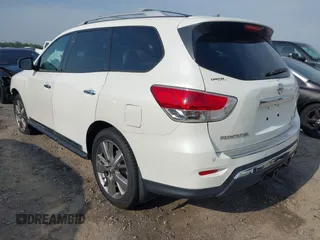 2015 Nissan Pathfinder Platinum with VIN 5N1AR2MN3FC641223, listed as a IAAI auction lot 42013024 with 148,673 mi miles and . Bid and sale history available at DreamBid. Image 3.
