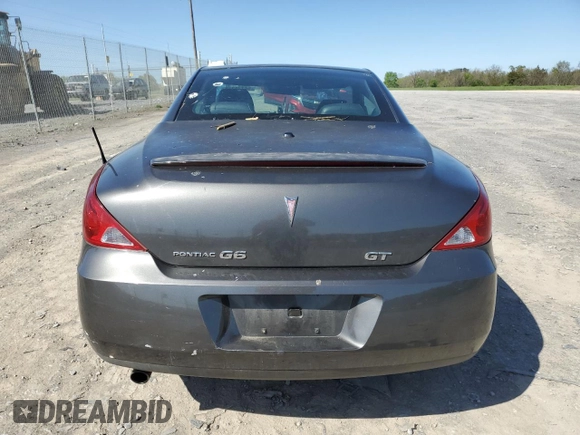 2007 Pontiac G6 GT z VIN 1G2ZH36N174185011, wystawiony jako Copart lot #54775315 z przebiegiem 136 617 mil mil oraz Szkoda całkowita • Salvage title. Historia ofert i sprzedaży dostępna na DreamBid. Obrazek 6.