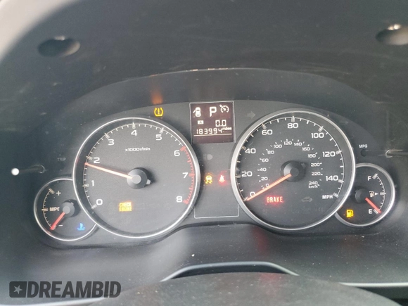 2013 Subaru Outback Premium with VIN 4S4BRBGC8D3313033, listed as a Copart auction lot 62078135 with 183,994 mi miles and Clean title. Bid and sale history available at DreamBid. Image 9.