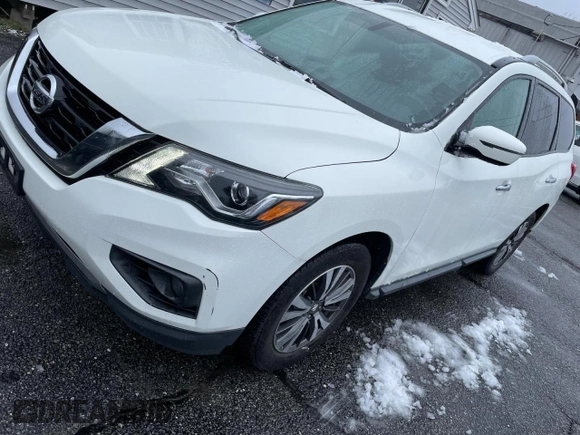 2017 Nissan Pathfinder SL with VIN 5N1DR2MM1HC652065, listed as a Copart auction lot 55113225 with 148,576 mi miles and Clean Title. Bid and sale history available at carsss.com. Image 2.