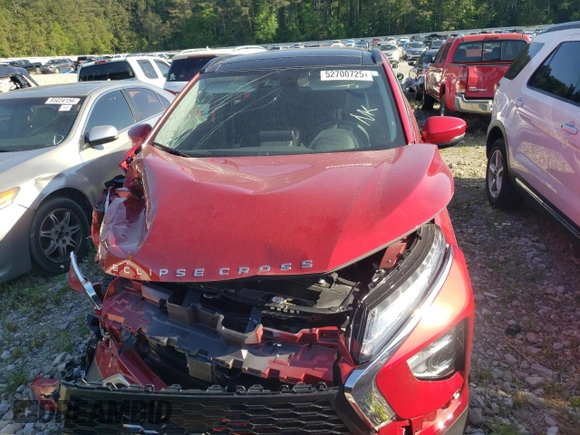 2024 Mitsubishi Eclipse Cross SE z VIN JA4ATWAA6RZ041287, wystawiony jako Copart lot #52700725 z przebiegiem 9 267 mil mil oraz Szkoda całkowita • Salvage title. Historia ofert i sprzedaży dostępna na DreamBid. Obrazek 5.