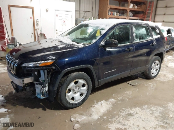 2016 Jeep Cherokee Sport with VIN 1C4PJMAB3GW169603, listed as a IAAI auction lot 41841440 with 129,119 mi miles. Bid and sale history available at carsss.com. Image 18.