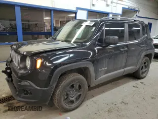 2018 Jeep Renegade Sport with VIN ZACCJBAH8JPH53779, listed as a Copart auction lot 40072884 with 62,992 mi miles. Bid and sale history available at carsss.com. Image 1.